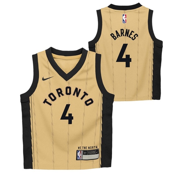 NBA Other - Nike -Scottie Barnes NBA Gold Toronto Raptors Jersey 2023/24